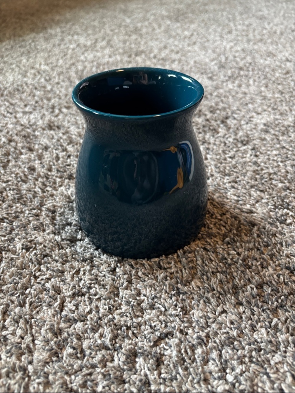 Deep Teal Ceramic Vase